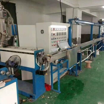 50鐵絲包塑設備園藝工藝鋼絲鐵絲包塑機器鐵絲塑料擠出機